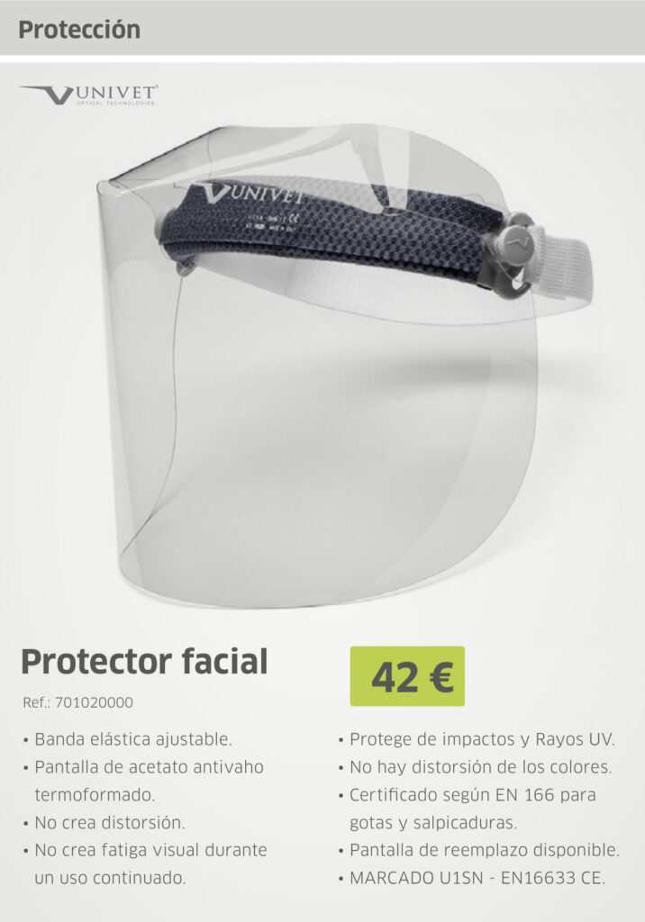 Protector facial UNIVET